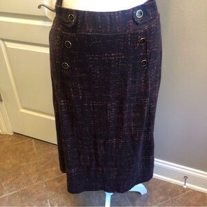 NWOT Winter Skirt Dark Brown and other Colors Size Medium